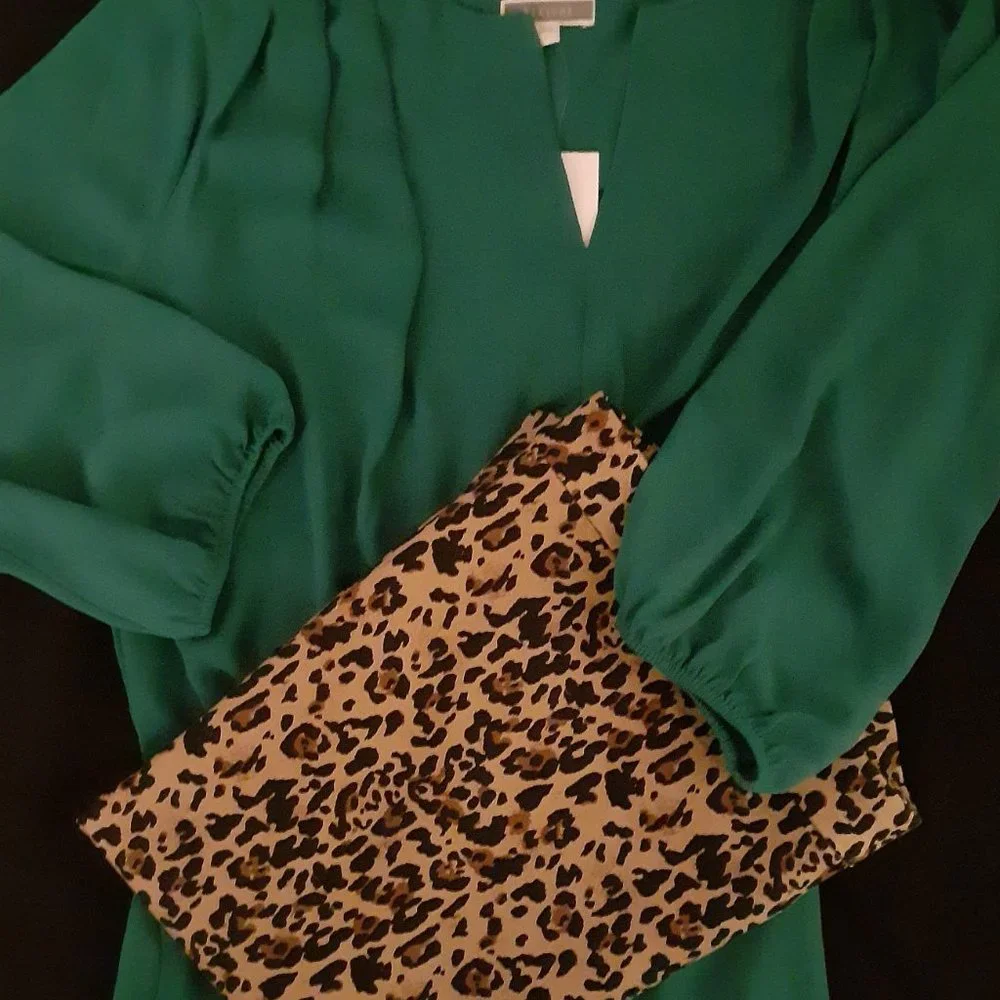 J. Crew Leopard Print Pencil Skirt in Tan and Black